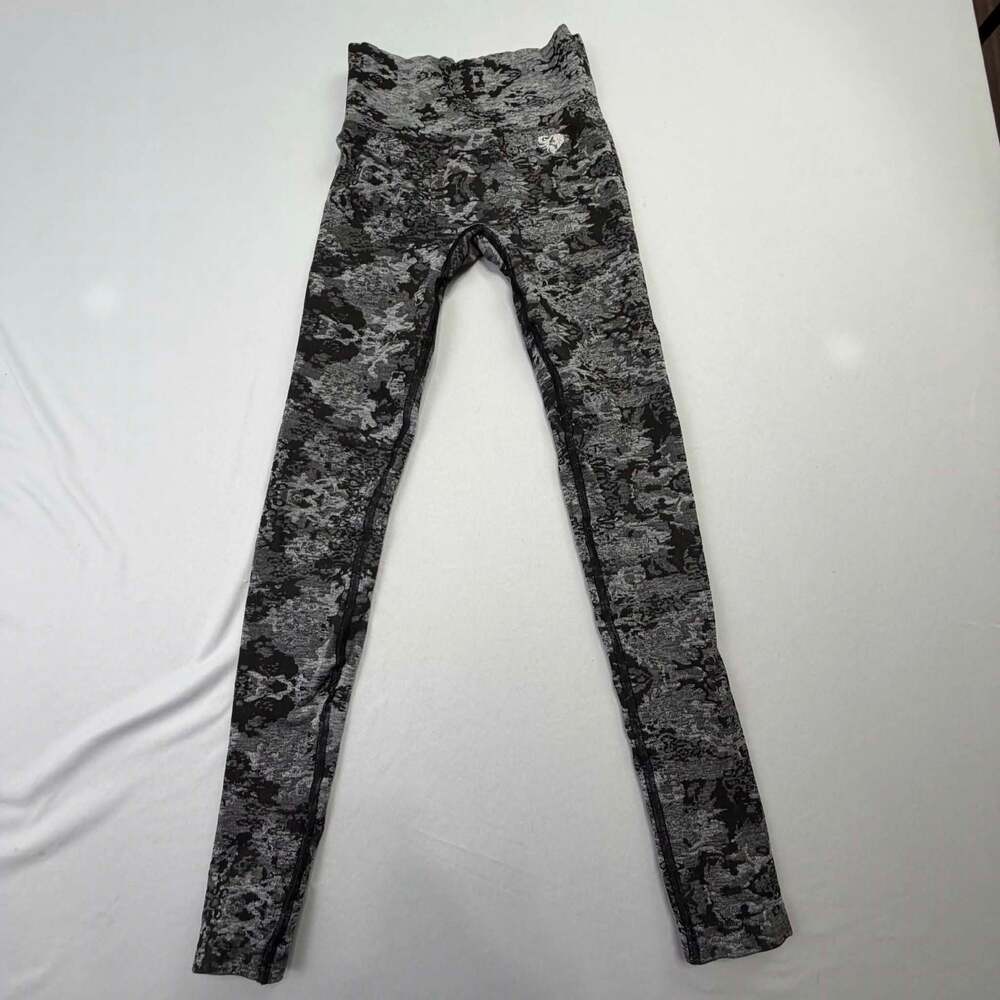 Women's Best Power Seamless High-Rise Leggings in Grey Camo